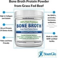 thumbnail image 3 of YounGlo Research Instant Bone Broth Protein Powder Dietary Supplement, 20 oz (1.25 lb) Unflavored, Made in USA, 3 of 10