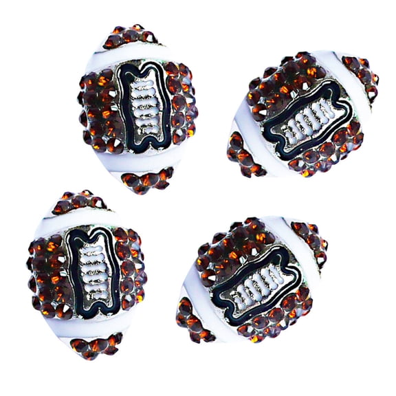 OULII Assorted Color Football Earrings with Rhinestone Alloy for Party and Special Occasions
