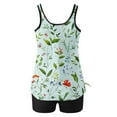 thumbnail image 6 of CALAFEBILA Tankini Womens Swimsuits Plus Size Modest 2 Piece Pleated Floral Print Bathing Suits, 6 of 6