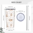 thumbnail image 3 of Easter Tumbler 20oz Bunny Rabbits Stainless Steel Insulated Tumblers with Lid and Straw Easter egg Travel Coffee Mug Tea Wine Cups Water Bottle Holiday Gifts for Women, 3 of 6