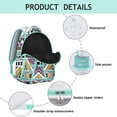 thumbnail image 4 of Hippie Boho Daypack for Women - Tribal Print Backpack with Laptop Sleeve, Large Capacity for Books & Essentials, Durable for Campus & Commuting, 4 of 6
