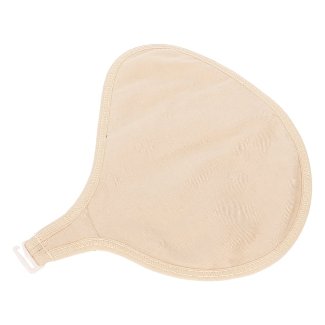 Mastectomy Prosthesis Cover Bag, Cotton Refined Edge Stitching Silicone Breast Forms Protective Cover Hook Design Sweat Absorbing For Mastectomy Prosthesis Left,Right