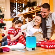 Thpoplete Night Light Bluetooth Speaker , Alarm Clock, White Noise Sound Machine, Gift for Teenage Girls/Boys