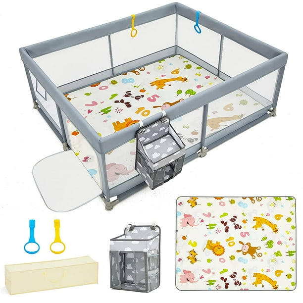 Baby Playpen with Mat Playpen for Babies and Toddlers 71×59 Inch Large