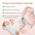 thumbnail image 3 of Eurhowing Baby Earmuffs for Hearing Protection, Noise Cancelling Ear Muffs, Adjustable Headband Ear Defenders for Sleep, Travel, Sports Events, Pink, 3 of 8