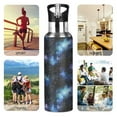 thumbnail image 7 of Yayeee 20oz Insulated Water Bottle Double Wall Stainless Steel with Flip Straw Lid, Watercolor Galaxy, 7 of 7
