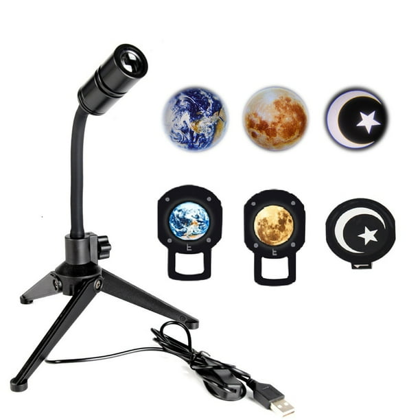 Lámpara de Proyector 3D ANGGREK Luz Nocturna LED 360 con efectos de Proyección