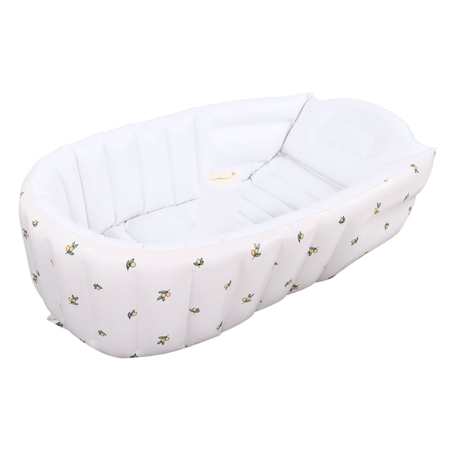 Baera infantil baera inflable suave portátil de PVC espacio grande agradable para la piel con tubo de desinflado para la sala de estar del hogar para viajes para nios pequeos ANGGREK No aplicable