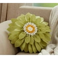 thumbnail image 2 of Fennco Styles Handmade 3D Sunflower Decorative Throw Pillow 13 inch Round - Garden Flower Pillow for Couch, Living Room, Bedroom and Office Décor, 2 of 5