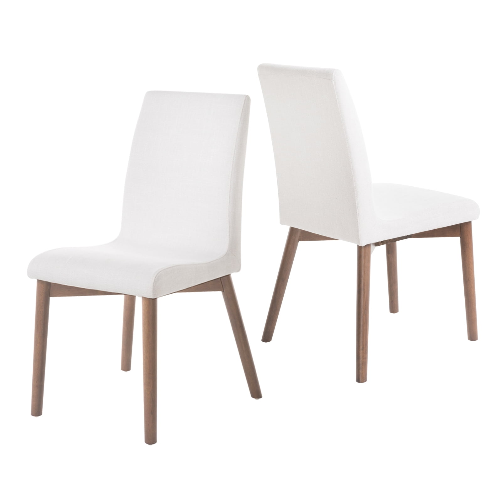 Kadyn Fabric Dining Chairs, 2-Pcs Set, Mid-Century Modern Dinner Chairs with Backs and Wood Legs, Kitchen Chair for Bar, Kitchen, Light Beige Kadyn Fabric Dining Chairs, 2-Pcs Set, Mid-Century Modern Dinner Chairs with Backs and Wood Legs, Kitchen Chair for Bar, Kitchen, Light Beige