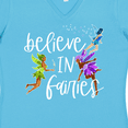 thumbnail image 4 of Inktastic Believe in Fairies Women's V-Neck T-Shirt, 4 of 5