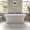 White Tub - Satin Nickel HDW, variant on OVE Aveline 60 in. Freestanding Bathtub