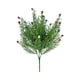 thumbnail image 2 of Ratán Plástico Ramo navideño artificial de 7 flores de franela rojas en maceta, 35 x 25 x 5 cm, 1 unidad. Rkxzt, 2 of 9