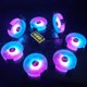 thumbnail image 5 of Kuymtek COOLMOON 120 mm RGB Ventilador de refrigeración Chasis Magnífico radiador silencioso (6 ventiladores), 5 of 9