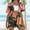 Orange women's 2 piece shorts set a1, variant on Cagogo Women's 2 Piece Shorts Set Casual Summer Cruise Outfits Loose V Neck Crop Top Comfy Pants Matching Lounge Sets Airport Travel Clothes, Green S