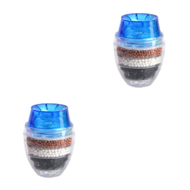 mmirethe Rubber Long-Lasting Carbon Water Filter Enjoy Healthy Drinking Water Remove Impurities Clean Filter blue 2Set