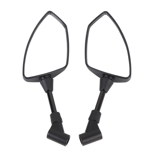 Handlebar Side Mirror, 360 Deg Adjustable High Definition Wide View Motorcycle Rearview Mirror with M8 M10 Bolt for ATV for Scooter