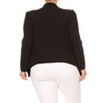 thumbnail image 3 of Women's Plus Size Casual Long Sleeve Open Front Jacket Blazer Made in USA, 3 of 4