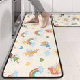 thumbnail image 2 of Kitchen Rugs Sets Of 2,Pastel Fairy Rainbow Pattern Anti Fatigue Kitchen Mat Rugs Non Slip Washable,Decorative Kitchen Floor Mats for Kitchen,Sink,Laundry,17"x47"+17"x47", 2 of 5