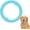 Mint Green, variant on Mooipur TPR Chewing Ring for Medium & Large Dogs, Lightweight Teething Relief Toy for Aggressive Chewer, Ideal for Tug-of-War, Indoor/Outdoor & Pool Play, Summer Travel-Friendly (Yellow)