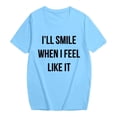 thumbnail image 3 of DHFJKG T Shirts For Women Casual Short Sleeve Loose Fit Round Neck Letter Printed Graphic Tee Comfortable Daily Wear Pullover Versatile Tops, 3 of 4