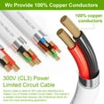 thumbnail image 2 of SYSTON 22/6 Fire Security Burglar Station Sound Alarm Control Cable Wire, Plenum-Rated CMP/CL3P Shielded Copper Stranded UL/ETL, UV Resistant for Indoor/Outdoor Low Voltage Application Use - 50 FT, 2 of 8