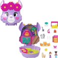 thumbnail image 3 of Juego compacto original de Polly Pocket, Llama Camp Adventure con 2 micromuñecas y 13 accesorios, juguete de viaje con sorpresas, 3 of 5