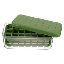 HEMOTON 1Pack Silicone Ice Cube Tray With Lid And Mold Square Easy Release For Household Users Home Use