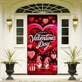 thumbnail image 5 of Large Valentines-Day Door Cover 6x2.9 Ft Happy Valentine's Day Banner Decorations Romantic Hearts Love Hanging Background for Indoor Outdoor Valentines Day Home Door Banner Party Supplies, 5 of 6