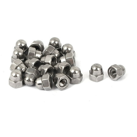 

Unique Bargains M3 Thread Dia Dome Head 304 Stainless Steel Cap Acorn Hex Nuts 20pcs