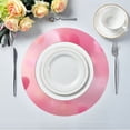 thumbnail image 5 of IAUYY Set of 6 Round Placemats for Dining Tables Heat-Resistant and Wear-Resistant DIY Printing Design Table Placemats，Applicable for Christmas Romantic Wallpaper, 5 of 7
