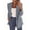 Blue, variant on Women's Fashion Lapel Slim Fit Cardigan Blazer Jacket Beige S