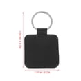 thumbnail image 2 of LOLIPPYY 2pcs Matching Heart Keychains Black PU DIY Keyring for Crafts and Sublimation 2.5x2.5 Inches, 2 of 8