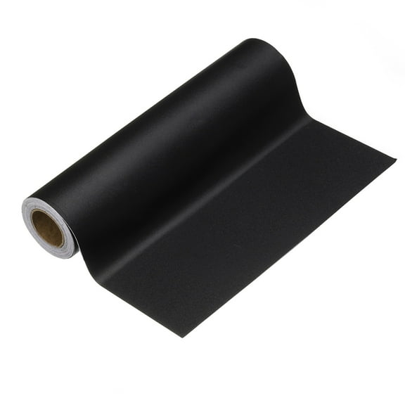 Uxcell Wood Grain Wallpaper Border 8" x 16.4ft Textured Frame Sticker, Matte Black