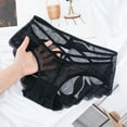 thumbnail image 4 of B91xZ Strings pour Femmes Culottes Invisibles Bikini Extensibles Doux, m Noir, 4 of 4