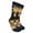 Black / Orange / Brown, variant on Couver Unisex Maple Leaf Printed Warm Cotton Colorful Casual Athletic Crew Socks