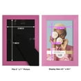 thumbnail image 6 of Wexford Home Textured 5" x 7" Pink Picture Frame (Set of 6), 6 of 6