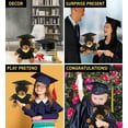 thumbnail image 4 of DolliBu Black Bear Graduation Plush Toy - Soft Huggable Graduation Stuffed Animal Dress Up with Gown and Cap with Tassel Outfit - Cute Congratulatory Graduation Gift - 6.5 Inches, 4 of 8