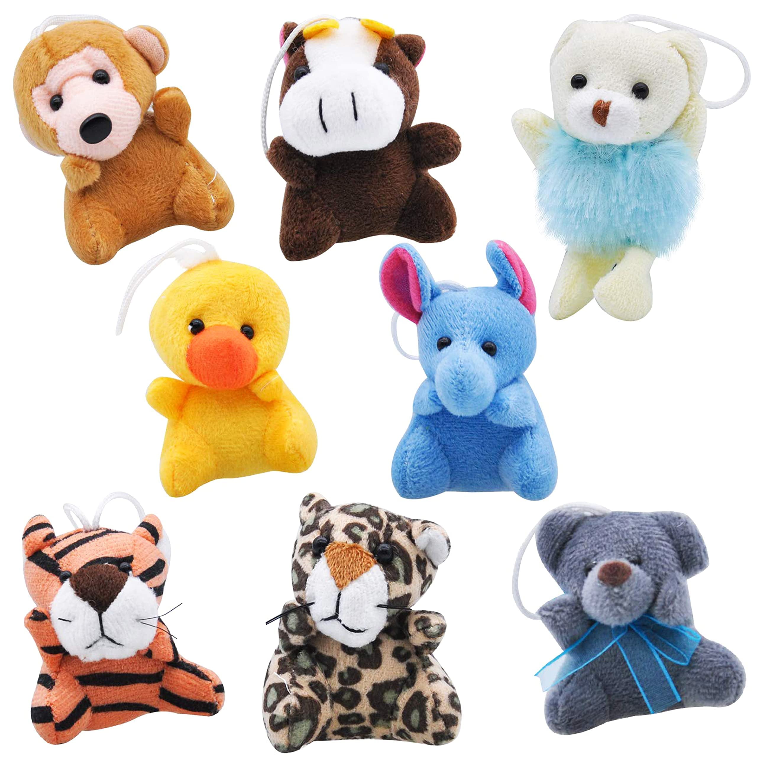 Joyin Toy Animal Friends Deluxe Kids Hand Puppets with Working Mouth (Pack of 6) for Imaginative Play 並行輸入品 : JOYIN 24 Pack Mini Animal Plush Toy Assortment (24