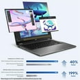 thumbnail image 6 of ASUS Vivobook Flip Copilot+ Laptop, Intel Ultra 7-256V, 16 GB LPDDR5x RAM, 1 TB PCIe SSD, 14" WUXGA (1920 x 1200) OLED Touchscreen, Intel Arc Graphics, Backlit Chiclet Keyboard, W11 Home, Matte Gray, 6 of 8