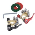 thumbnail image 5 of 1 Pair Black Red Car Battery Terminals Connector Clamp Screw Quick Disconnect Release, 5 of 5