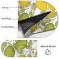 thumbnail image 5 of Lemon Summer Runner Rugs 2x6 ft Plant Leaves Washable Hallway Rugs Non-Slip Floor Mats Absorbent Carpet Bedside Runners for Bedroom Kitchen Bathroom Laundry Room, 5 of 9