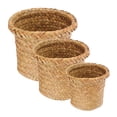 thumbnail image 1 of Cesta de algas marinas de 3 piezas, organizador de escritorio, cesta para guardar artículos diversos, organizador de aperitivos tejido, 1 of 8