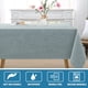 thumbnail image 2 of Mantel redondo de 60 pulgadas con textura de lino, resistente al agua, de lino sólido de primera calidad, a prueba de derrames, con aspecto de lino, para mesa de fiesta, tela extra suave y gruesa sin arrugas, gris salvia de 60 x 84 pulgadas, 2 of 5
