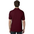 thumbnail image 3 of Hanes EcoSmart Men's Polo Shirt (Big & Tall Sizes Available) Maroon 3XL, 3 of 5