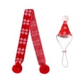 thumbnail image 2 of FYTPOV Christmas Pet Scarf Hat Set, Cute Knit Scarf Felt Hat for Cats Dogs, Decorative Dog Costume Cat Costume for Party, Great Gifts, 2 of 5
