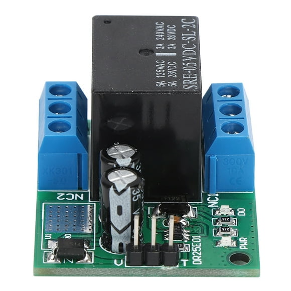 5V DC Bistable DPDT Relay Module with Low Pulse Control - Dual Pole Double Throw Self-Locking Switch Board (39.5x33.3mm)
