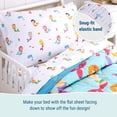 thumbnail image 5 of Wildkin Kids Microfiber Sheet Set for Boys and Girls - Toddler (Mermaids), 5 of 8