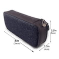 thumbnail image 3 of Lsque Beautiful Roses Printed Big Capacity PU Leather Pencil Case Large Pencil Pouch Stationery Pen Bag Pencil Holder for Teen, 3 of 6