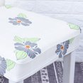 thumbnail image 4 of Cubierta de Sil de Comedor Extraíble Cubierta Funda Decoración Duro Reutilizable - Flor gris Sunnimix Fundas para sillas de comedor, 4 of 7